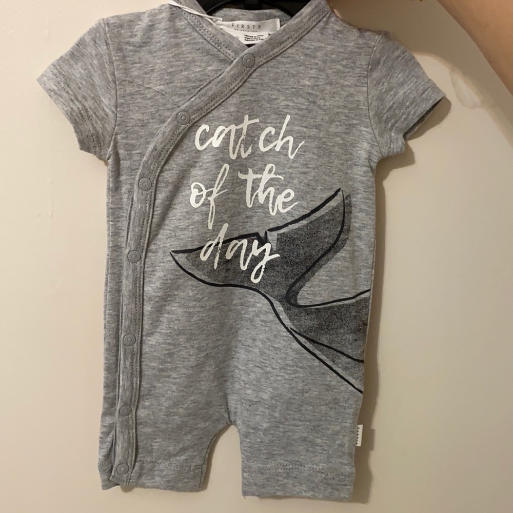 Short sleeve onesie with shorts